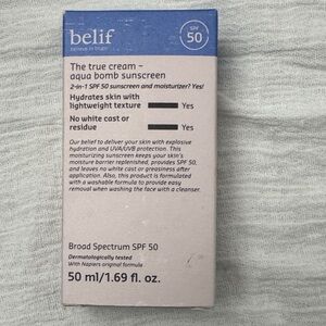 Belif Aqua Bomb Sunscreen SPF 50 - White